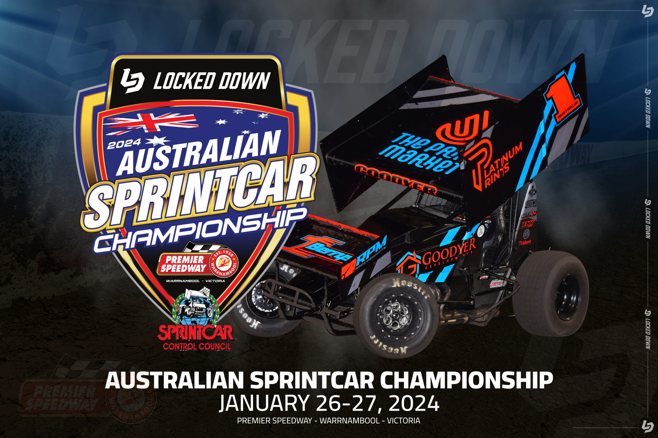 2024 AUSTRALIAN SPRINTCAR CHAMPIONSHIP LOCKED DOWN Premier Speedway